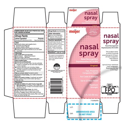 Meijer Nasal Spray Nasal Decongestant Oxymetazoline HCl (304 1j Nasal Spray Image)